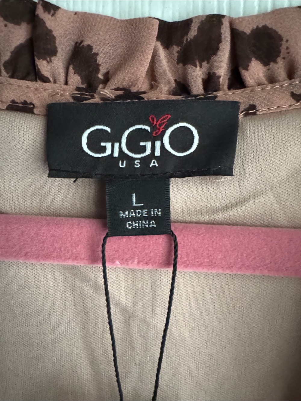 GiGiO Pink Animal-Print Mini Dress - Picture 2 of 3